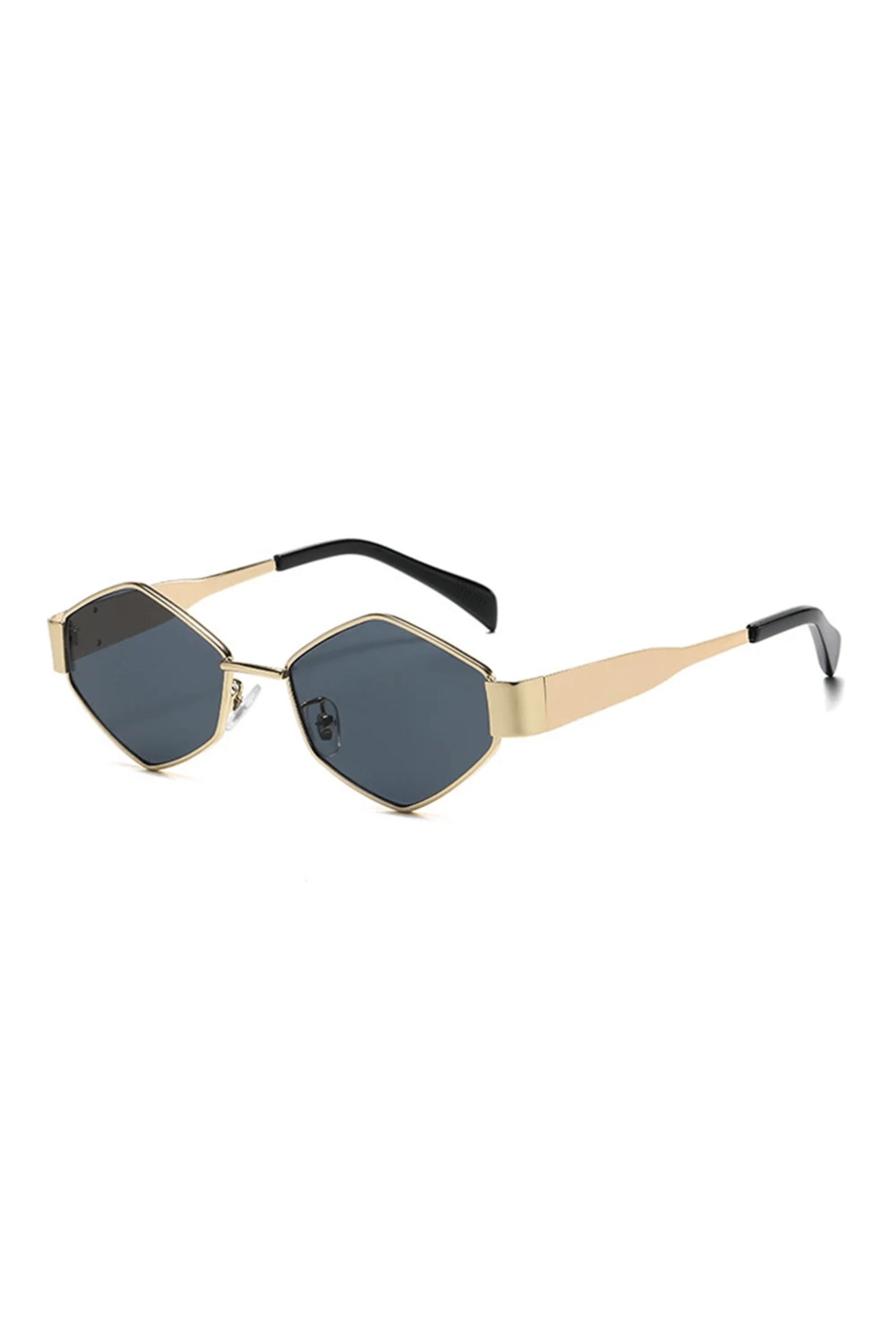 Men’s Sunglasses — Hex - Gold Frame | Navy Lens - Rully Official