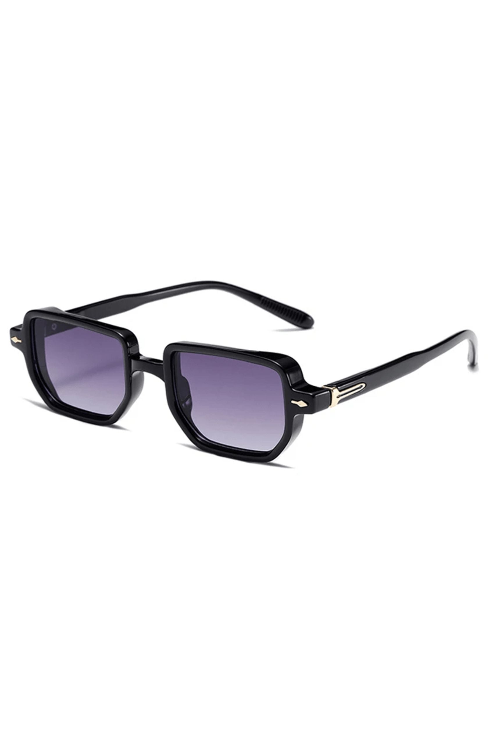 Men’s Sunglasses — Aspen - Black Frame | Purple Gradient Lens - Rully Official