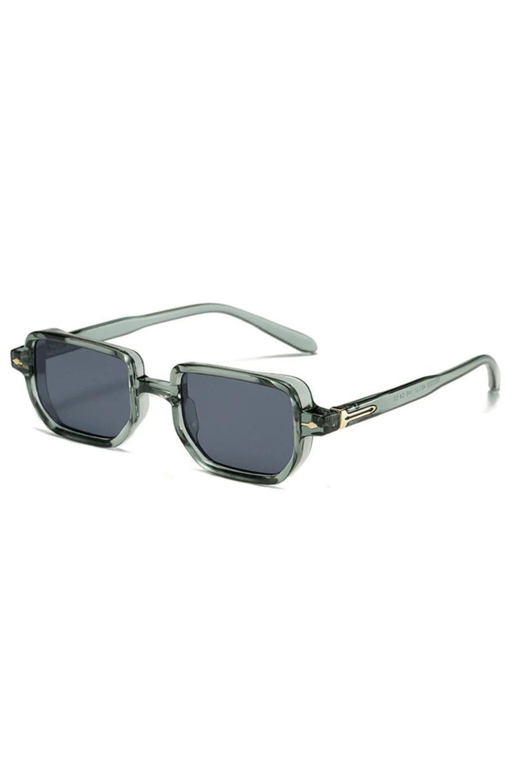 Men’s Sunglasses — Aspen - Crystal Green Frame | Dark Grey Lens - Rully Official