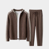Men's Contrast Merino Wool Two-Piece Set