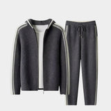 Men's Contrast Merino Wool Two-Piece Set