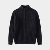 Men's Cable Knit Half-Zip Jumper