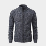 Men’s Textured Full Zip Knit Cardigan