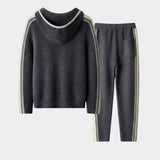 Men's Contrast Merino Wool Two-Piece Set