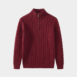 Men's Cable Knit Half-Zip Jumper