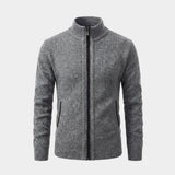 Men’s Textured Full Zip Knit Cardigan
