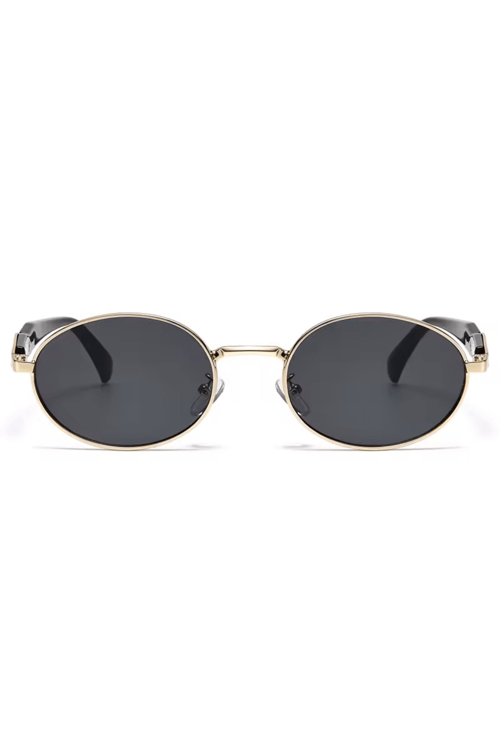 Men’s Sunglasses — Club - Gold Front | Black Temples | Dark Grey Lens - Rully Official