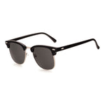 Men’s Sunglasses — Montpellier - Black Frame | Gold Lower Rim | Dark Grey Lens - Rully Official