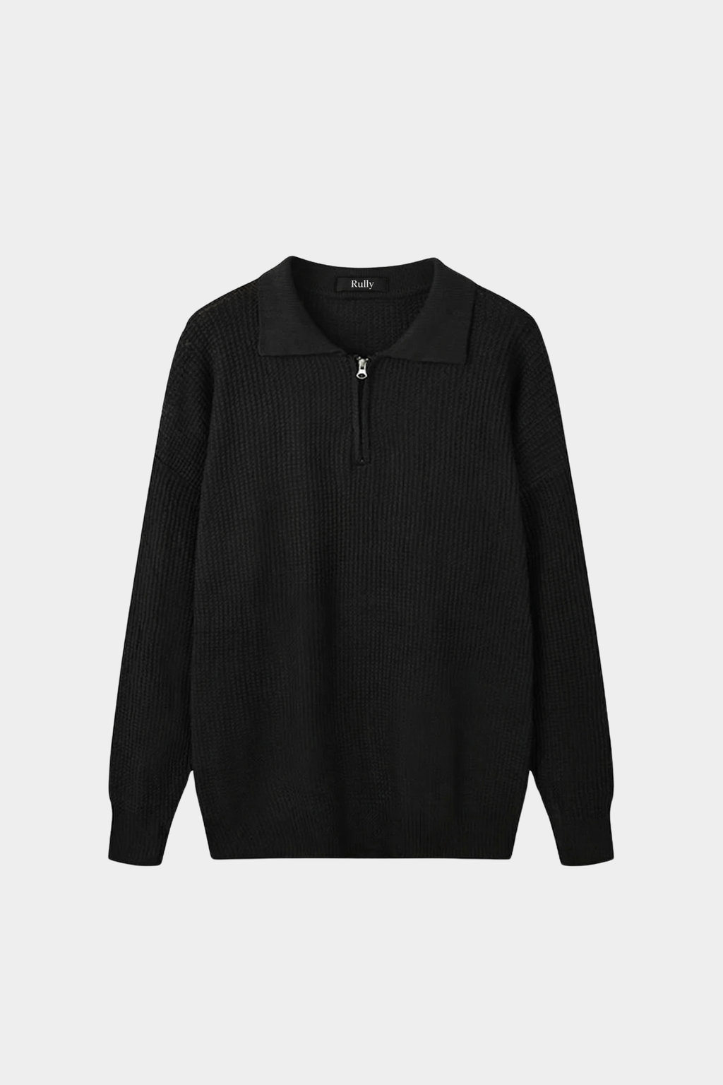 Men’s Half-Zip Knit Polo Jumper