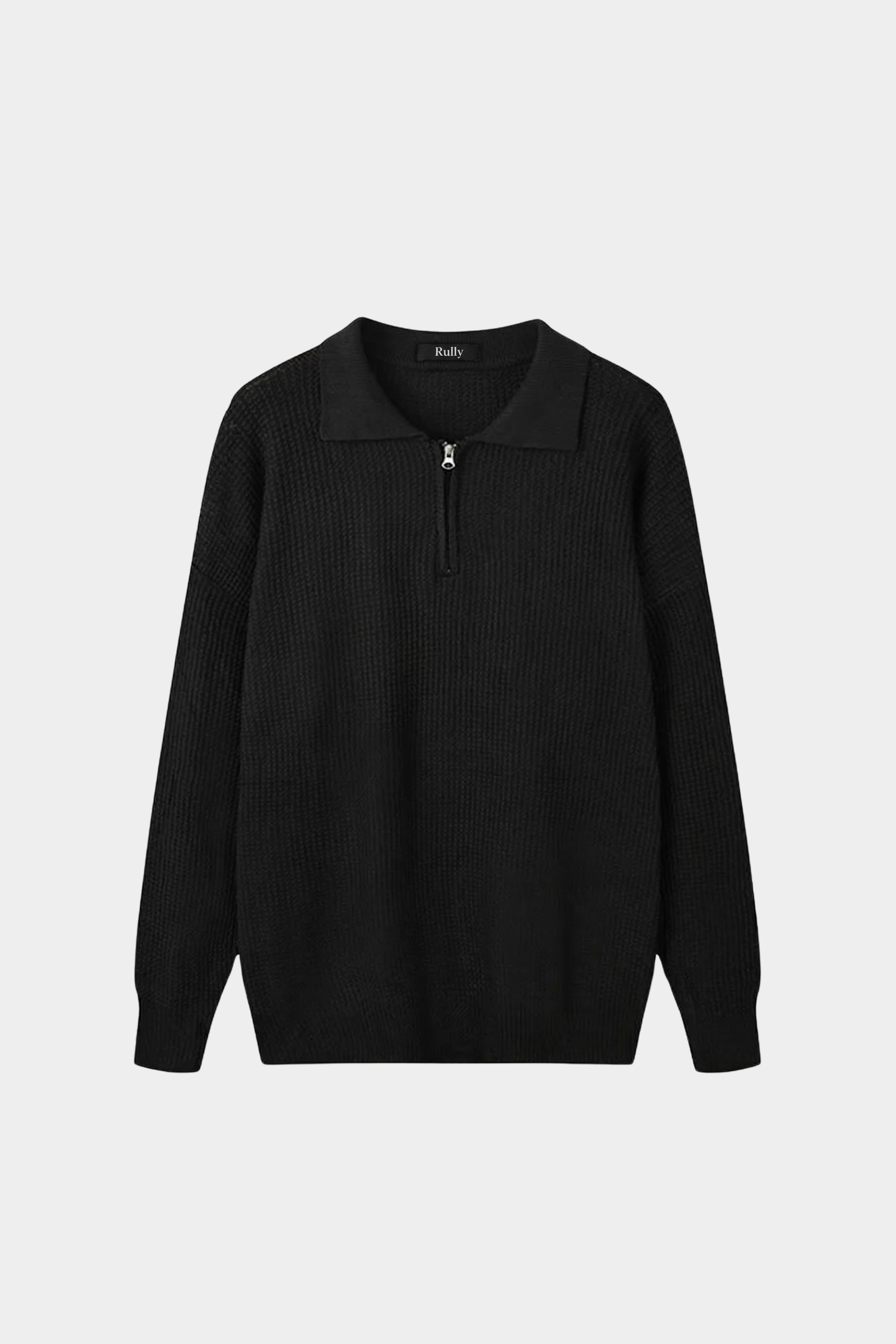 Men’s Half-Zip Knit Polo Jumper
