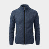 Men’s Textured Full Zip Knit Cardigan