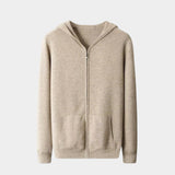 Men's Extra-Fine Merino Wool Full-Zip Hoodie