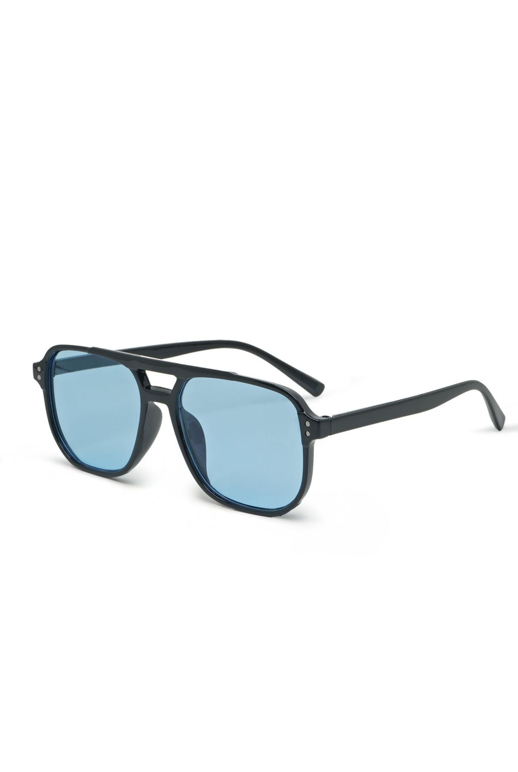 Men’s Sunglasses — Classic Barcelona - Black Frame | Blue Lens - Rully Official