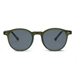 Men’s Sunglasses — Kyoto - Dark Olive Front | Tortoise Temples | Dark Grey Lens - Rully Official