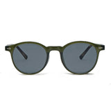 Men’s Sunglasses — Kyoto - Dark Olive Front | Tortoise Temples | Dark Grey Lens - Rully Official