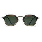 Men’s Sunglasses — Riviera - Gold/Black Frame | Green Lens - Rully Official
