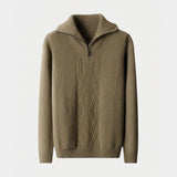 Men's Textured Half-Zip Jumper
