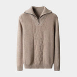 Men's Textured Half-Zip Jumper
