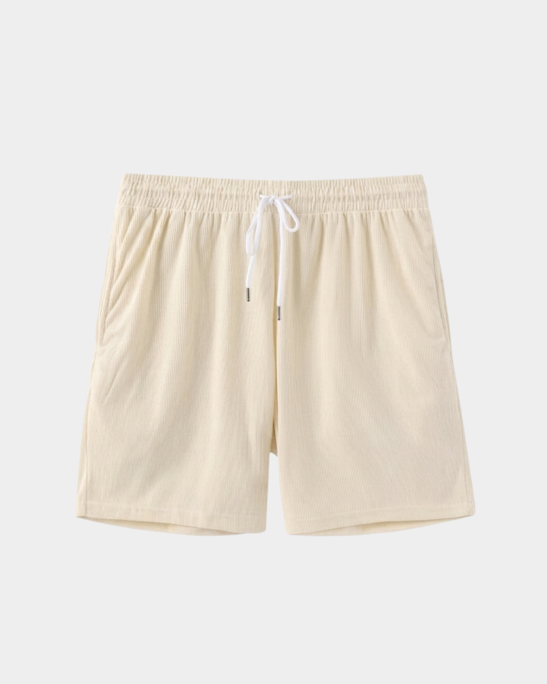 Men's Ribbed Drawstring Shorts