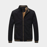 Chaqueta de aviador para hombre con forro polar