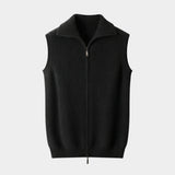 Men’s Cashmere Full-Zip Gilet
