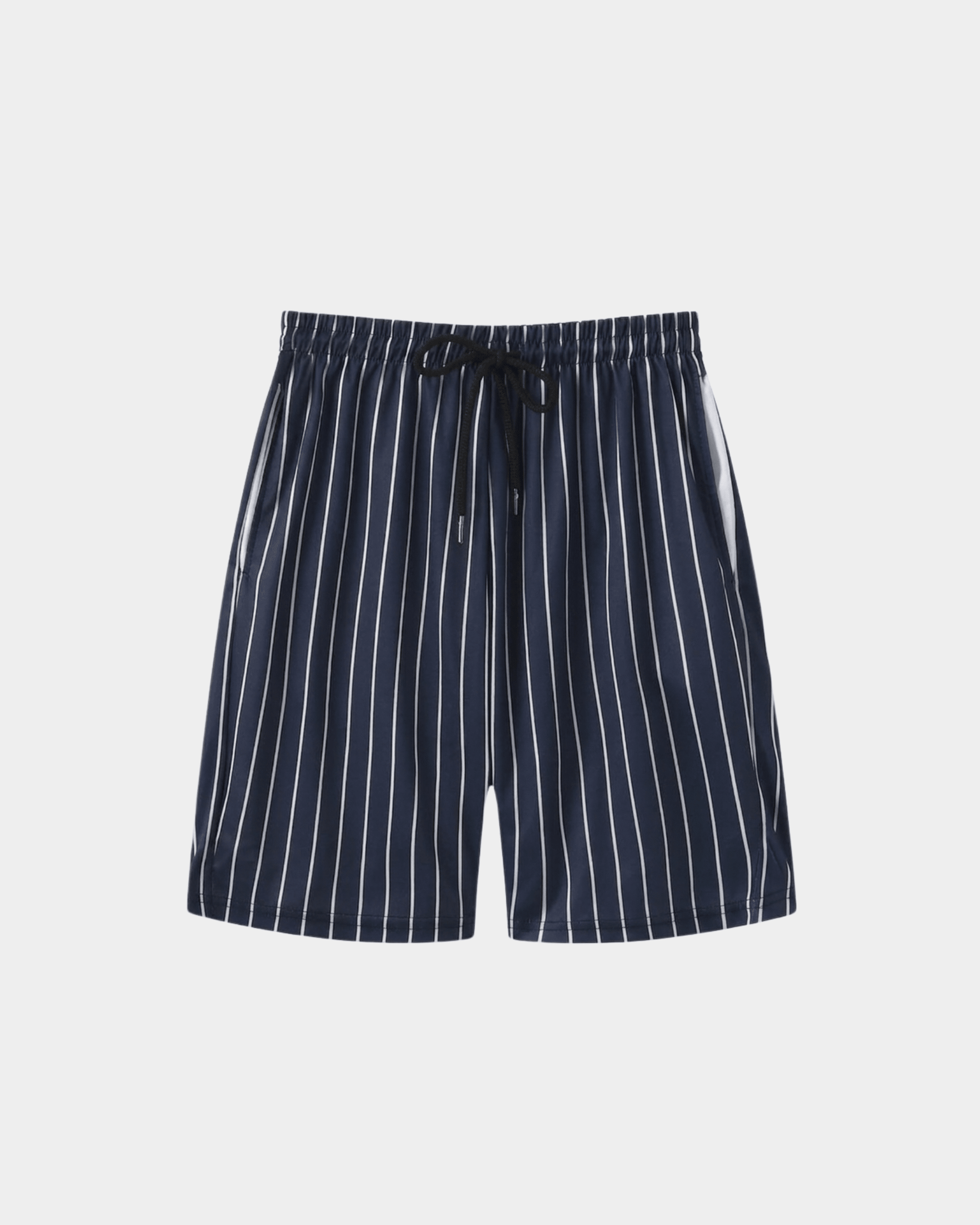 Men's Striped Swim Shorts - Navy / White - Rully Official