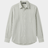 Men’s Lightweight Striped Shirt - Sage/White - Rully Official