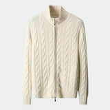 Men's Merino Wool Cable Knit Cardigan