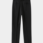 Men’s Pleated Tailored Trousers - Black - Rully Official