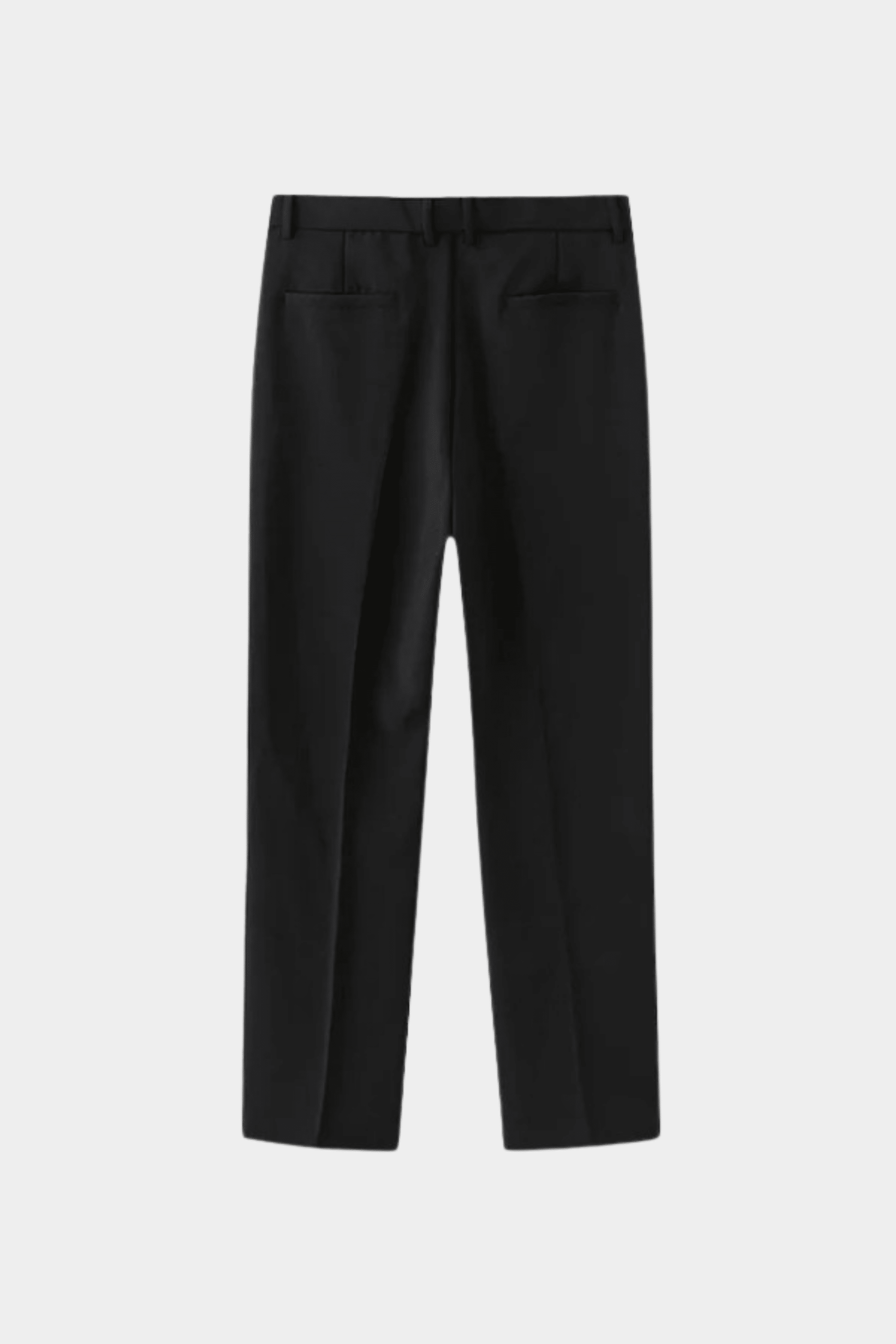 Men’s Pleated Tailored Trousers - Black - Rully Official
