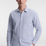 Men’s Lightweight Striped Shirt - Blue/White - Rully Official