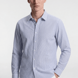 Men’s Lightweight Striped Shirt - Blue/White - Rully Official