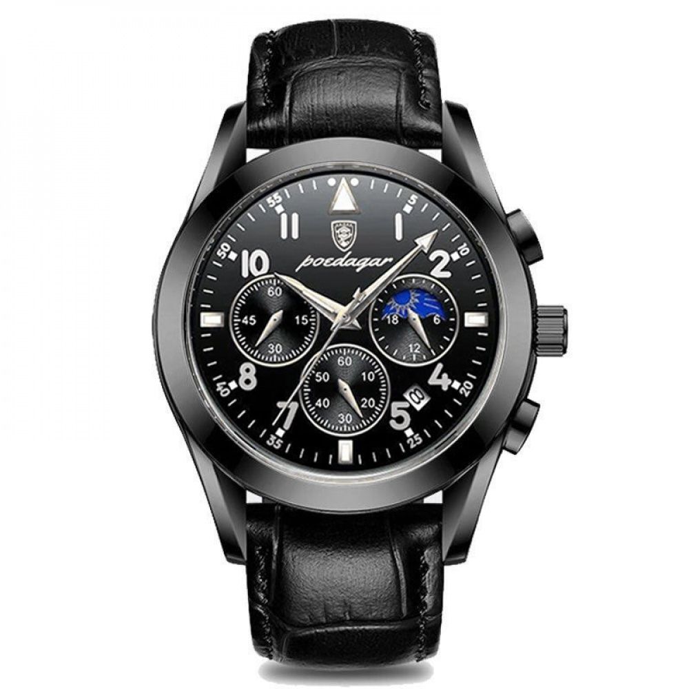 Men’s Watch —  Chronoforge (Leather Strap)