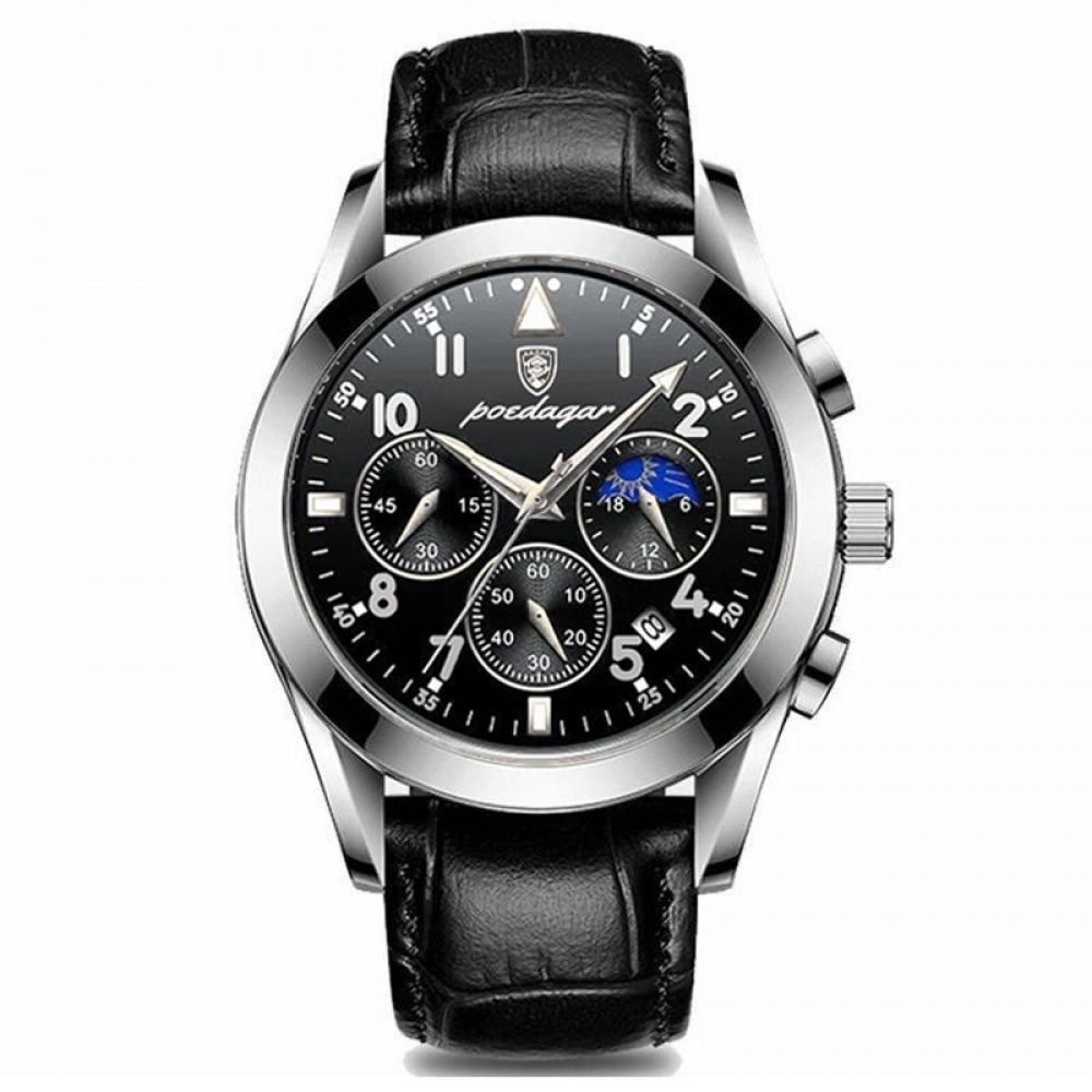 Men’s Watch —  Chronoforge (Leather Strap)