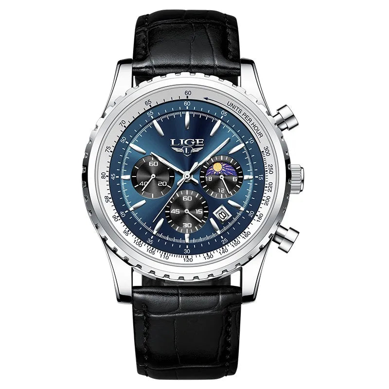 Men’s Watch — Chronos (Leather Strap)