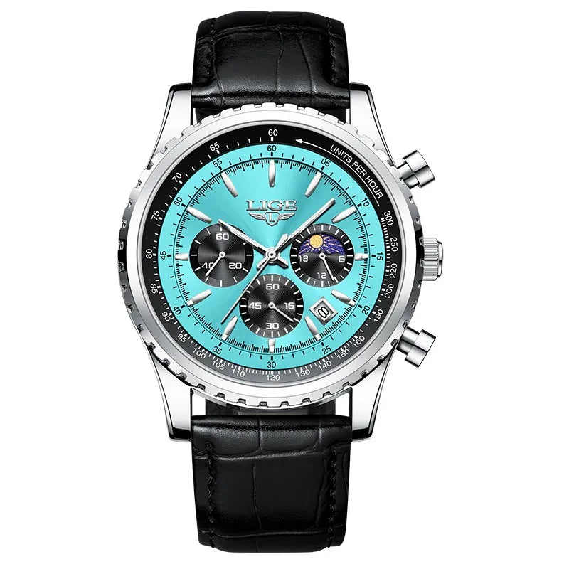 Men’s Watch — Chronos (Leather Strap)