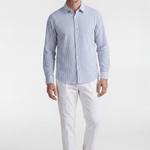 Men’s Pleated Tailored Trousers - White - Rully Official