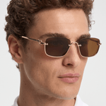 Men’s Sunglasses — Cancún - Gold Frame | Brown Lens - Rully Official