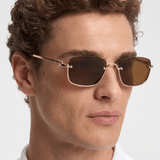 Men’s Sunglasses — Cancún - Gold Frame | Brown Lens - Rully Official