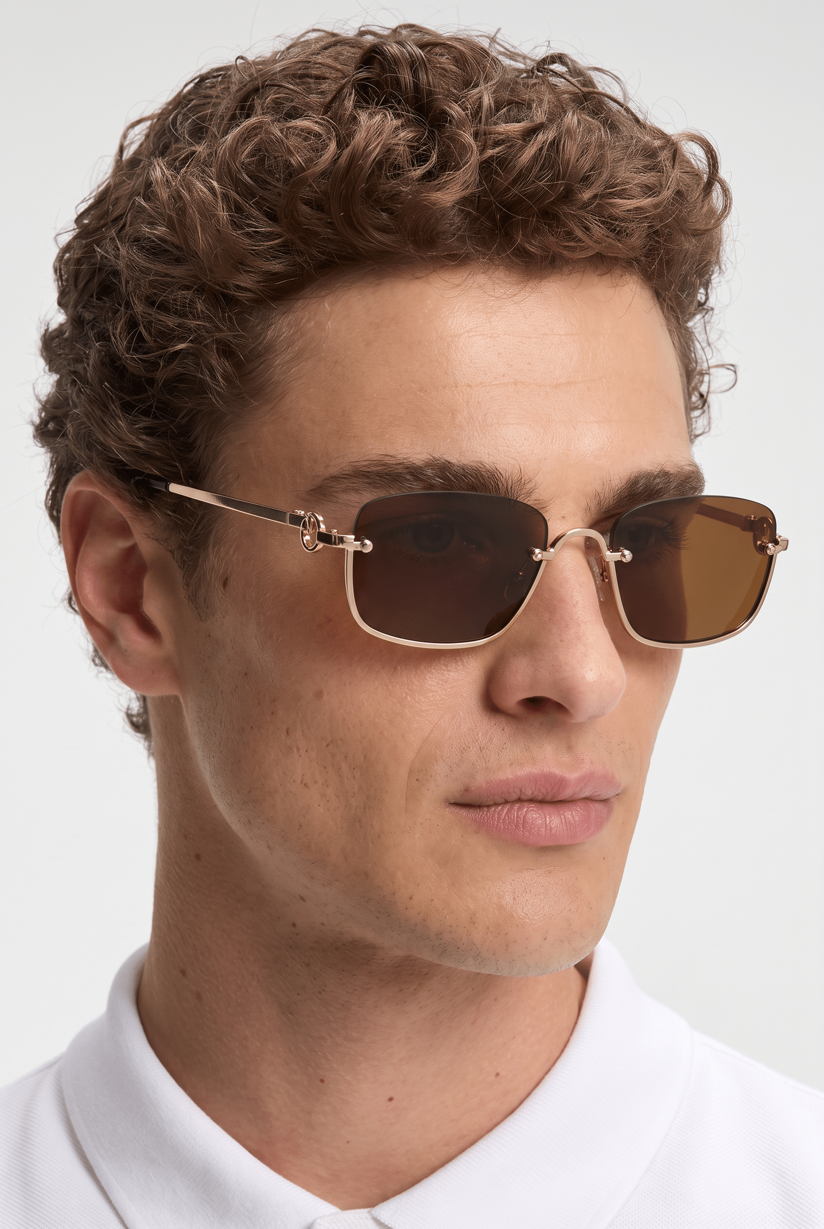 Men’s Sunglasses — Cancún - Gold Frame | Brown Lens - Rully Official
