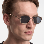 Men’s Sunglasses — Cancún - Gold Frame | Dark Grey Lens - Rully Official