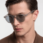 Men's Sunglasses — Porto - Crystal Grey Frame | Grey Lens - Rully Official