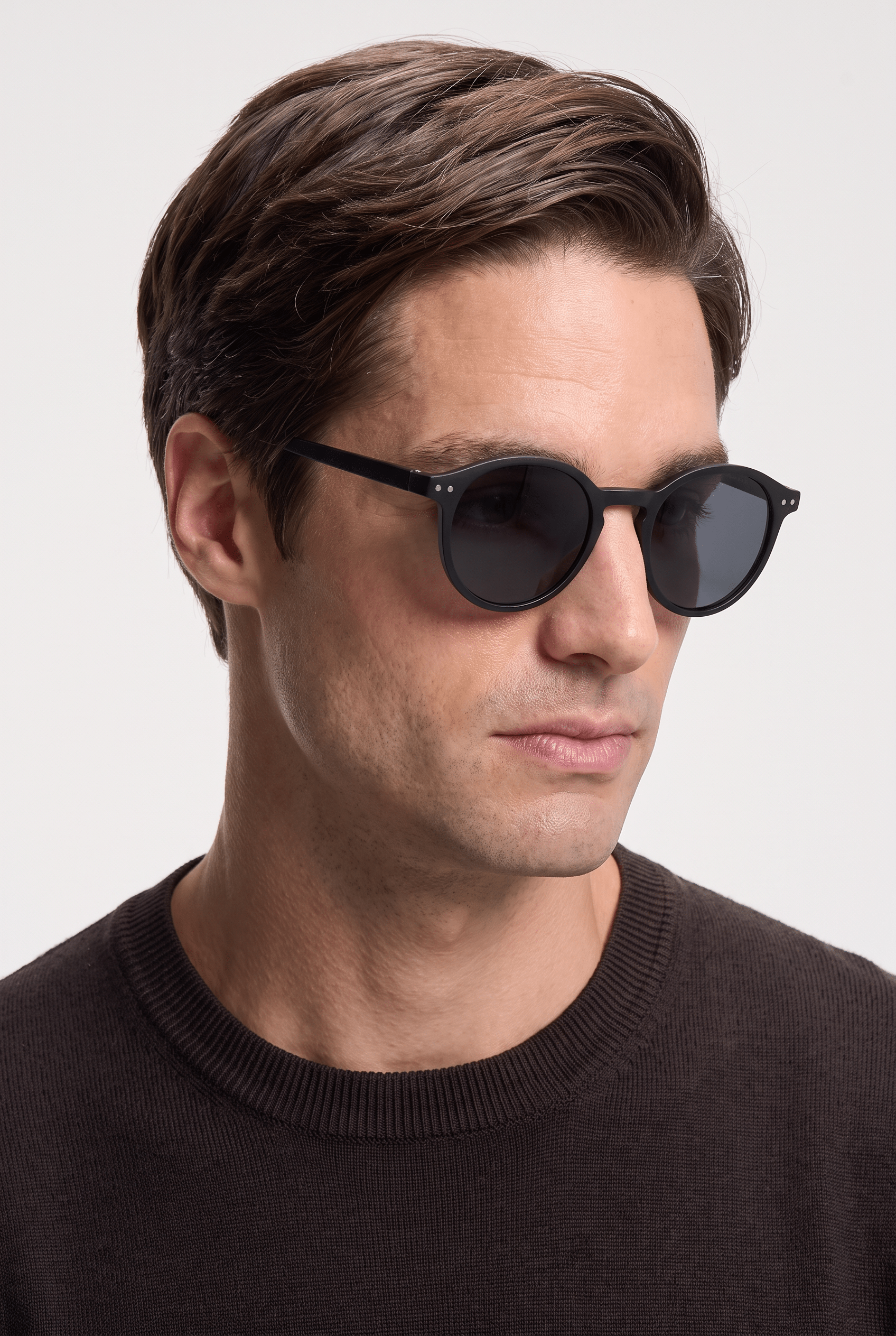 Men’s Sunglasses — The Florence - Black Frame | Dark Grey Lens - Rully Official