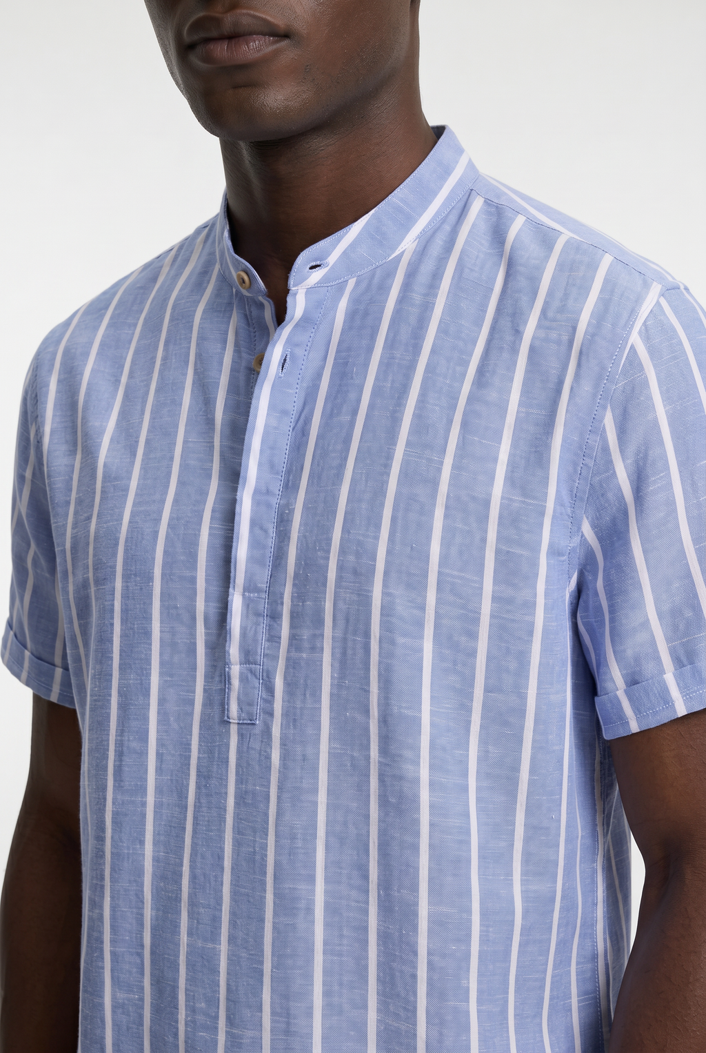 Men's Striped Cotton Resort Shirt