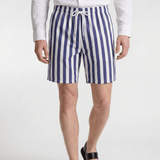 Men's Striped Swim Shorts - Blue / White - Rully Official