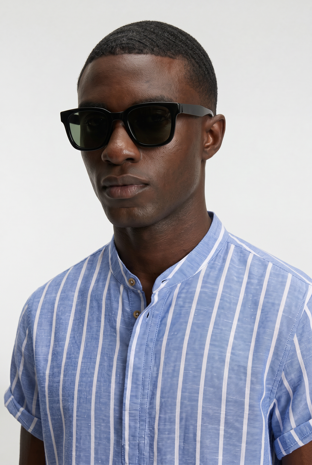 Men's Striped Cotton Resort Shirt