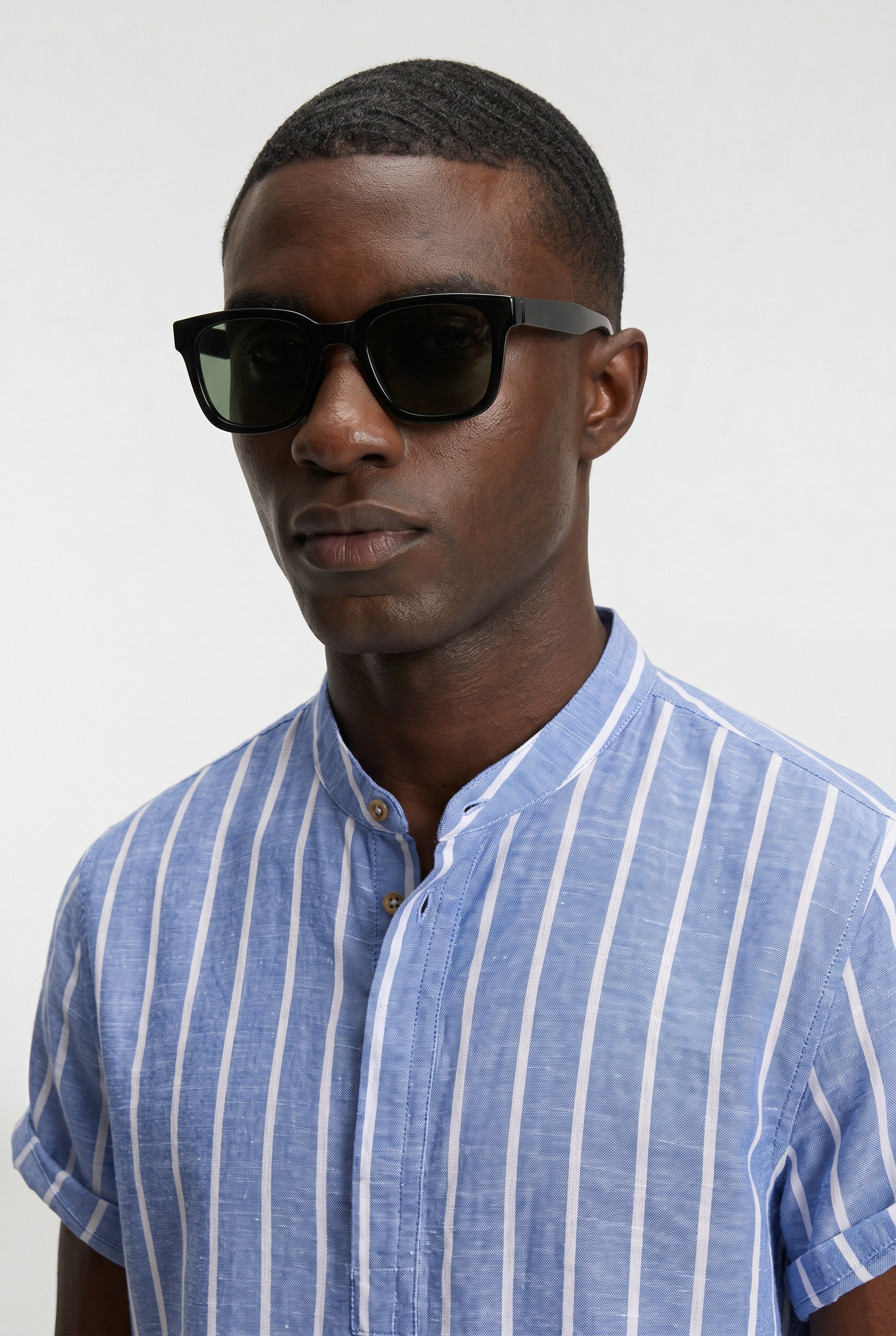 Men's Striped Cotton Resort Shirt