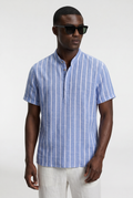Men's Striped Cotton Resort Shirt