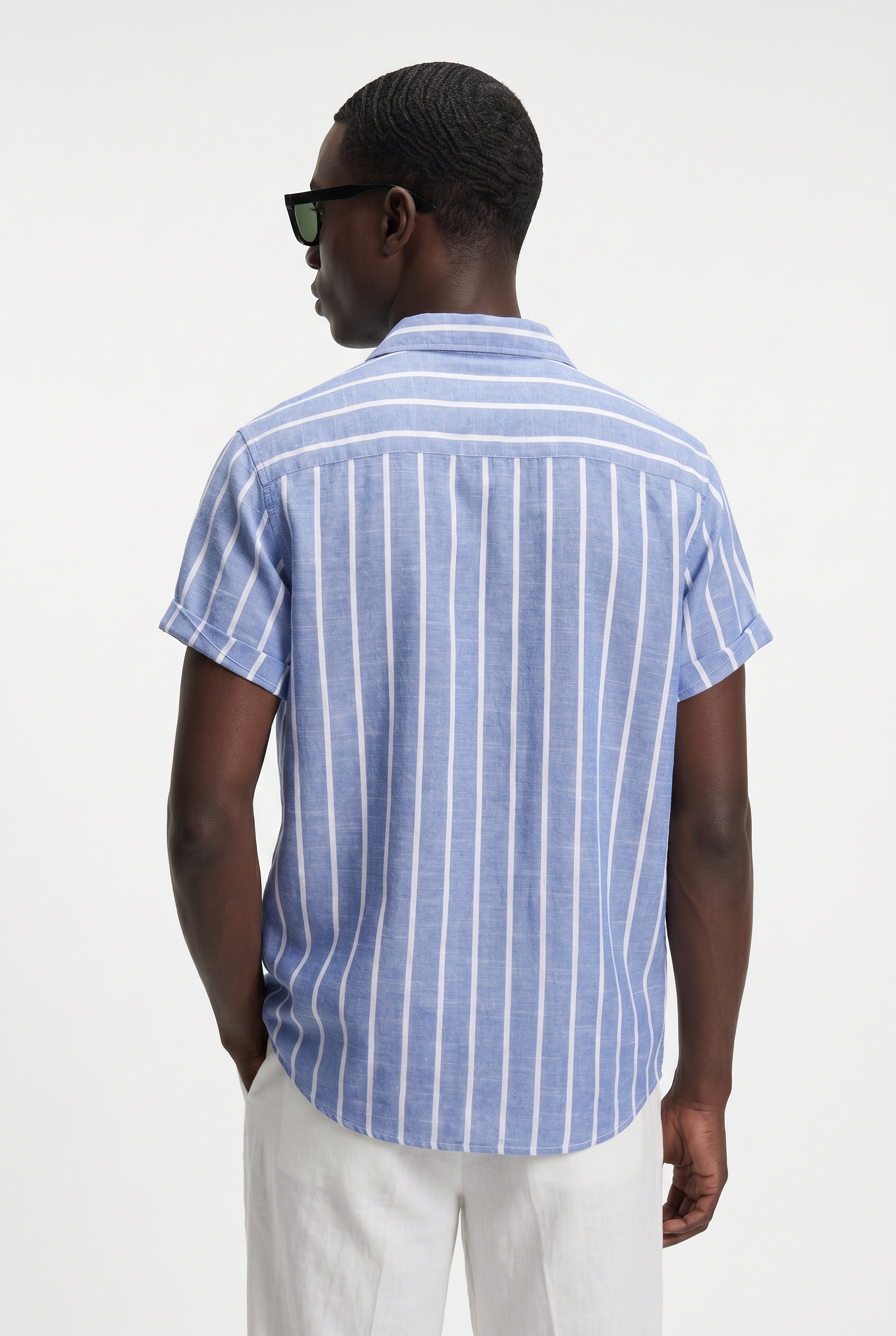 Men's Striped Cotton Resort Shirt