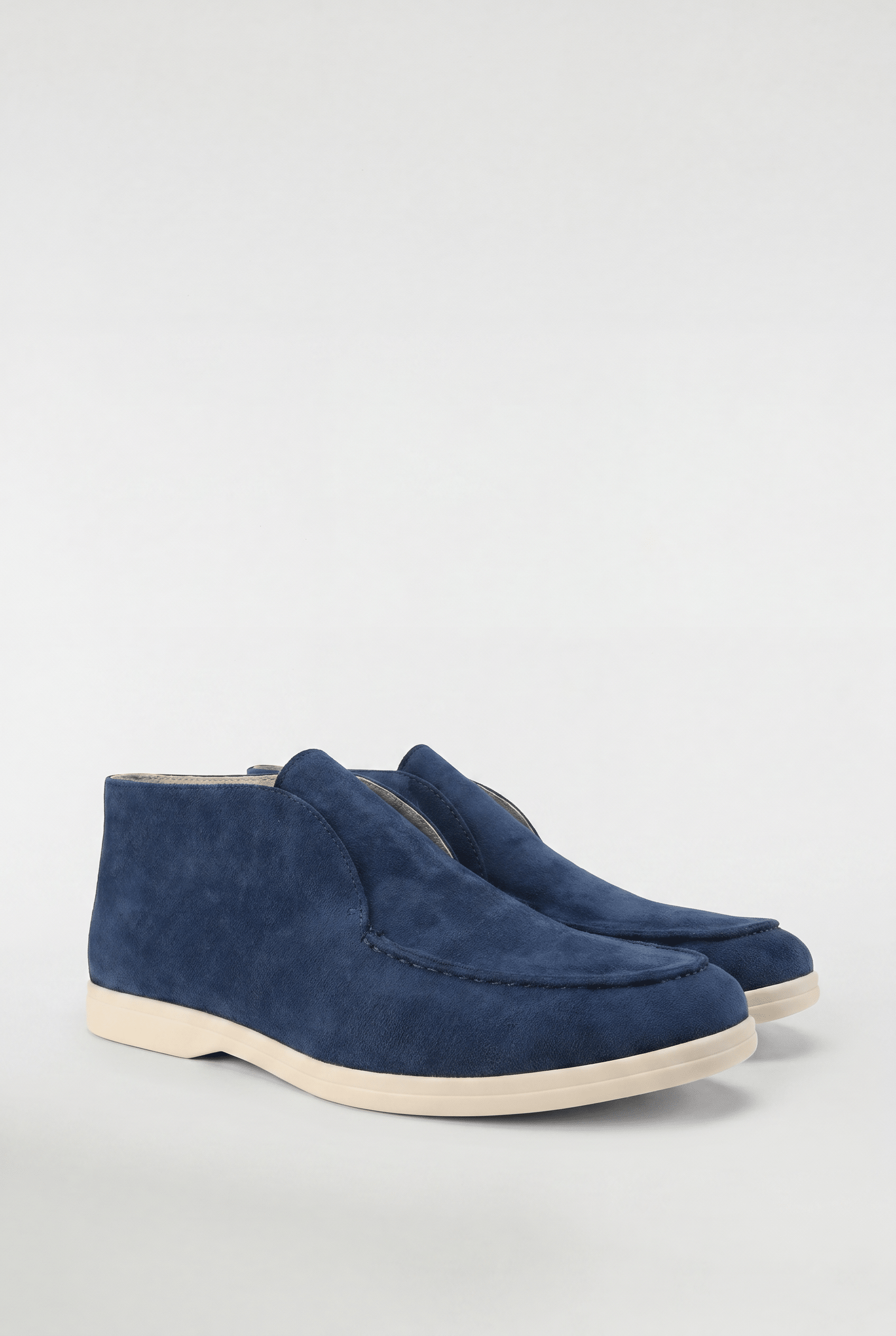 Men's High-Top Suede Loafers - Navy - Rully Official